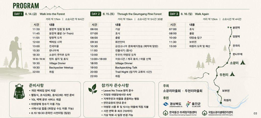 산림보호와 지역상생을 잇는 동서트레일 이미지3